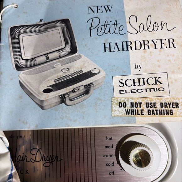 Vintage Shick Hair Dryer 1966 petite salon Bonnet Grandma core movie prop retro - Picture 5 of 13